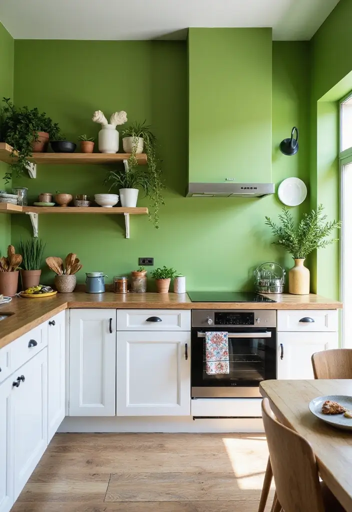 25 Best Dark Green Paint Colors for Cozy & Elegant Interiors - 25. Basil Green: Fresh and Invigorating