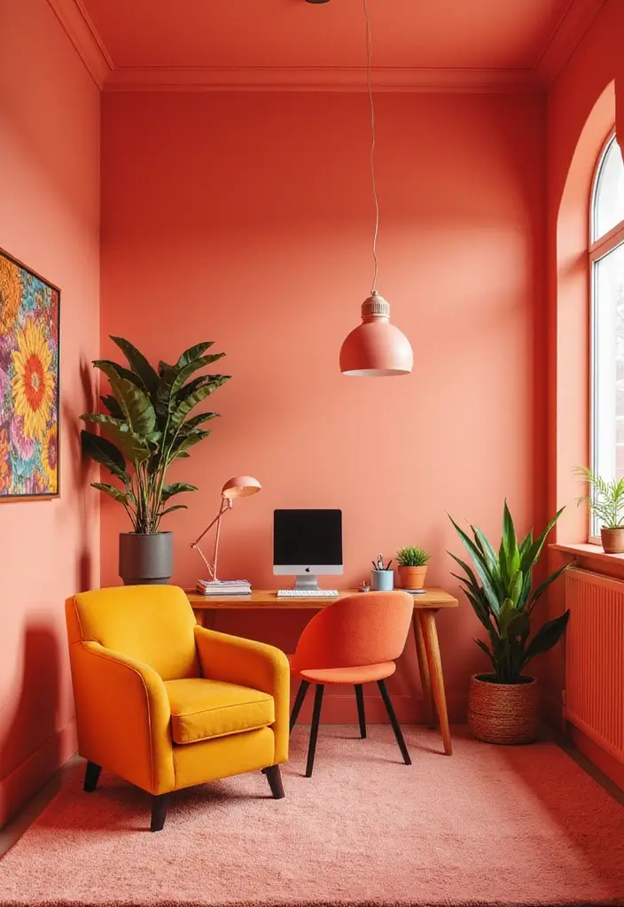 25 Best Eco-Friendly Paint Colors for Home Interiors Loved by Homeowners - 16. Warm Coral
