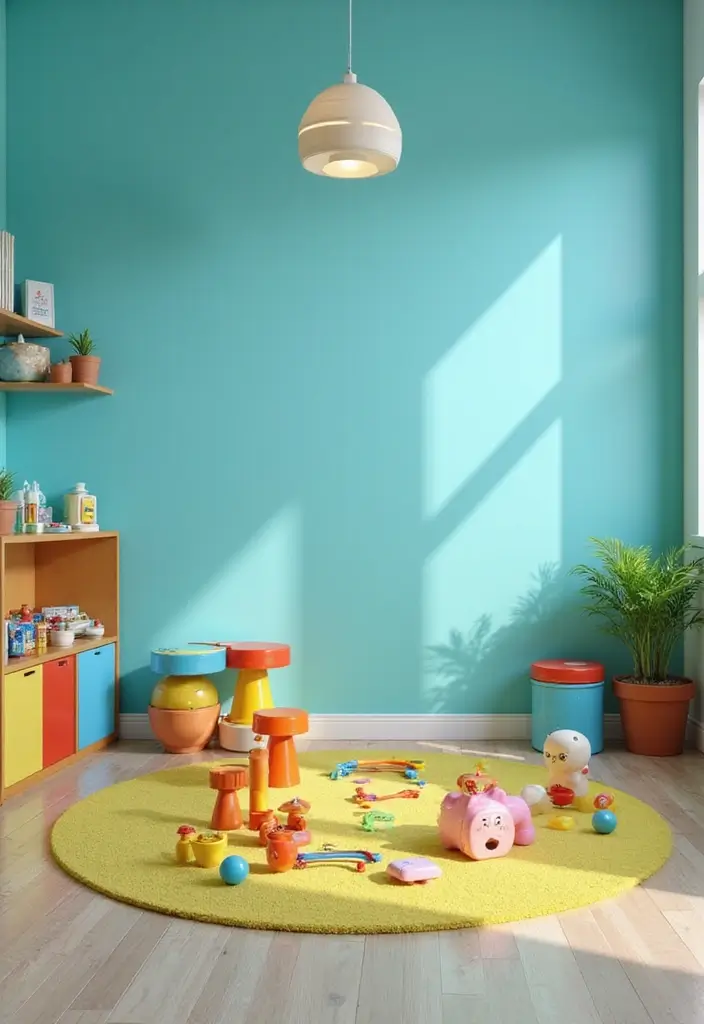 25 Best Eco-Friendly Paint Colors for Home Interiors Loved by Homeowners - 22. Bright Turquoise