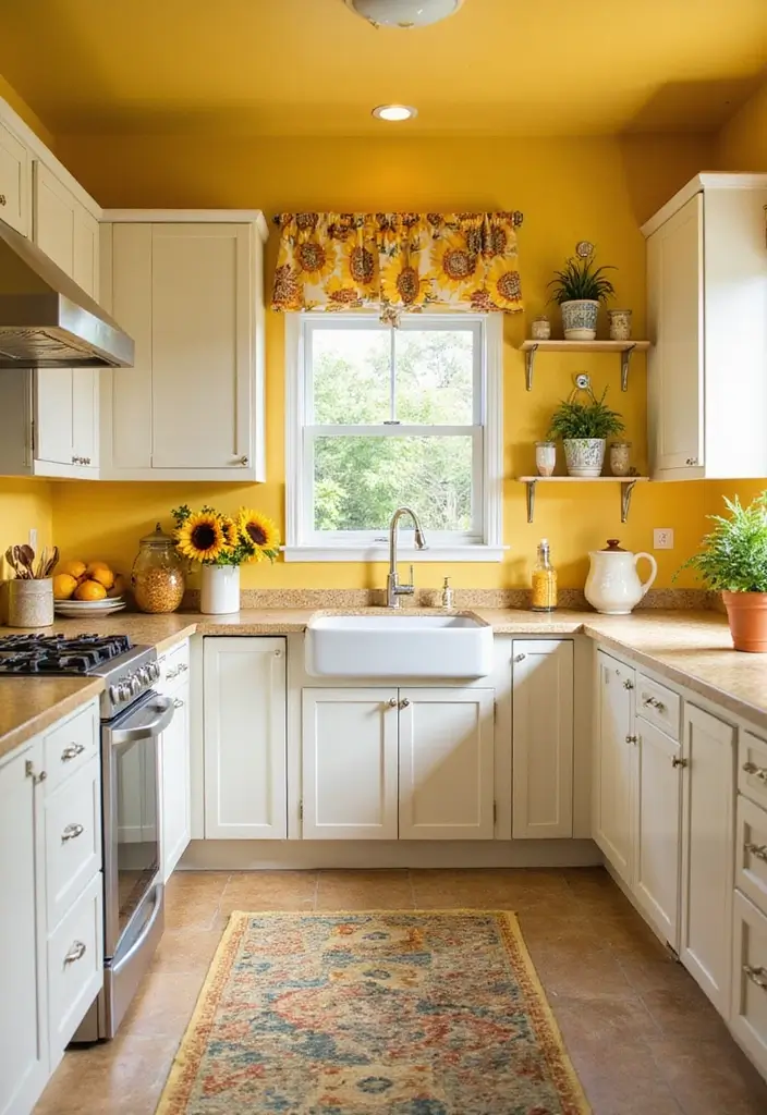 25 Best Eco-Friendly Paint Colors for Home Interiors Loved by Homeowners - 24. Sunflower Yellow