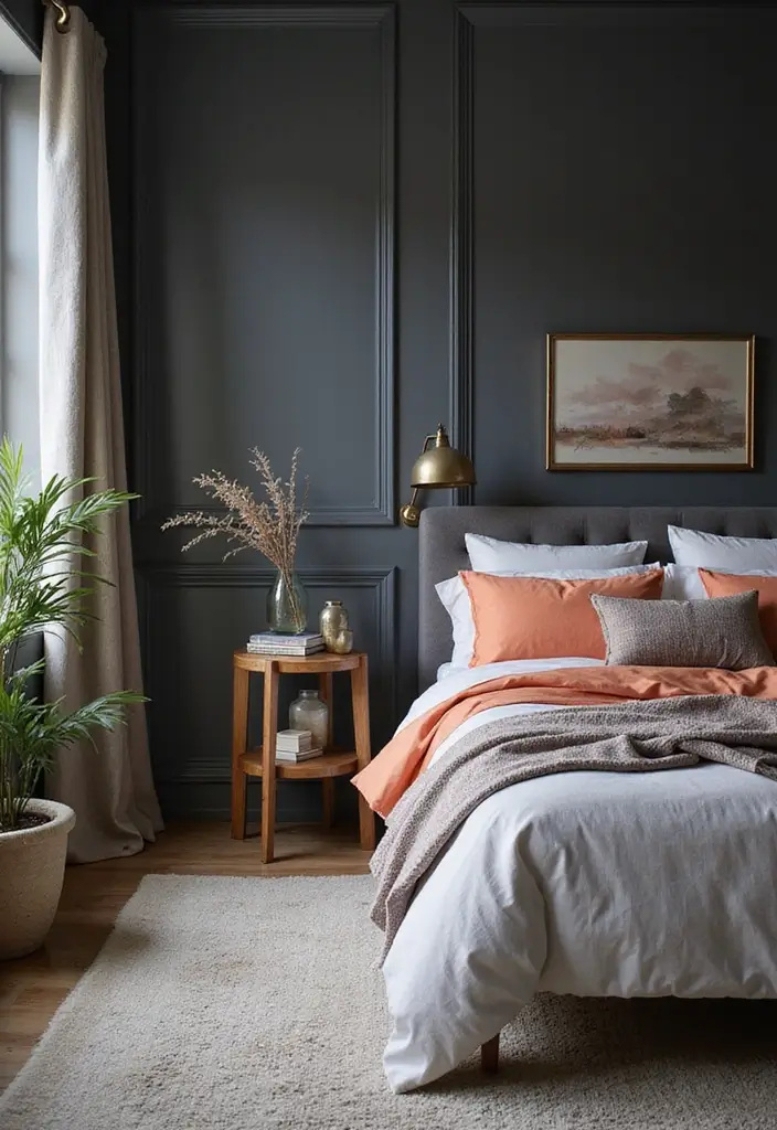 25 Best Grey Paint Colors for Bedroom Walls 8 25 Best Grey Paint Colors for Bedroom Walls - 8. Slate Grey