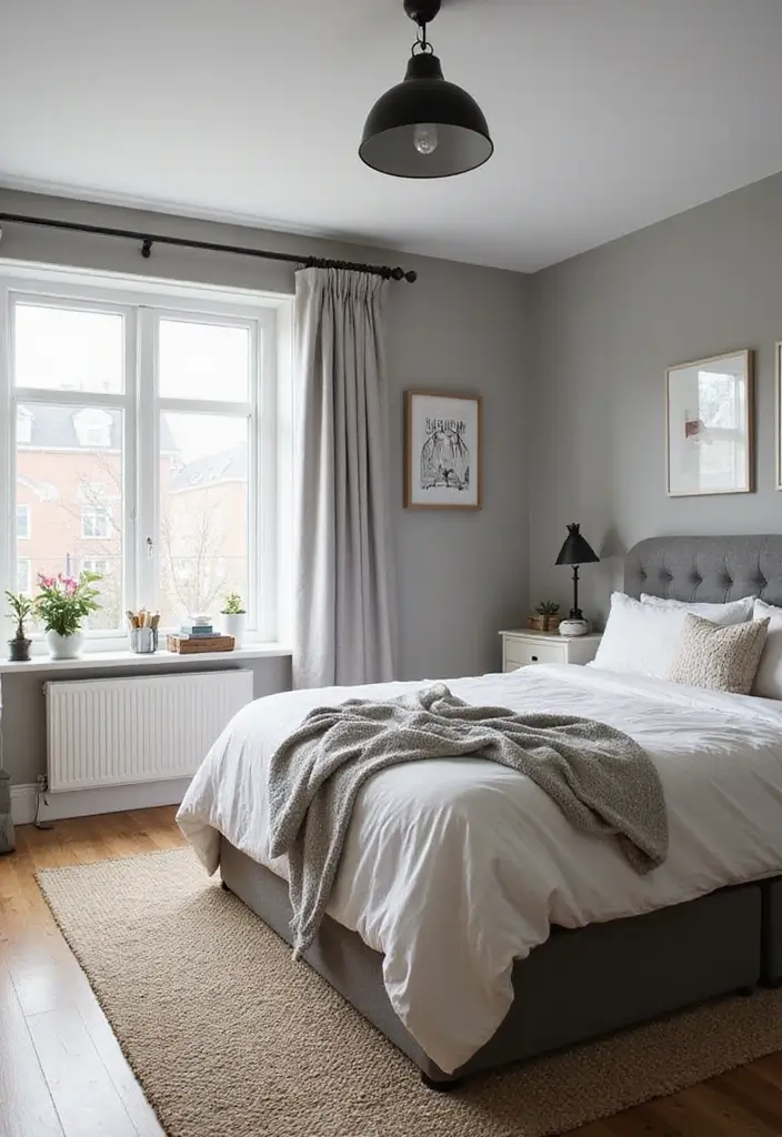 25 Best Grey Paint Colors for Bedroom Walls 9 25 Best Grey Paint Colors for Bedroom Walls - 9. Ash Grey