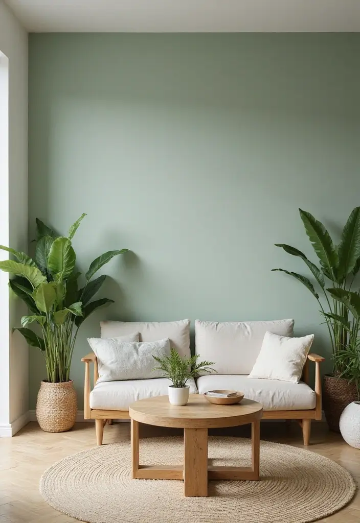 25+ Best Paint Colors for Living Room That Create Cozy & Stylish Spaces - 1. Soft Sage Green