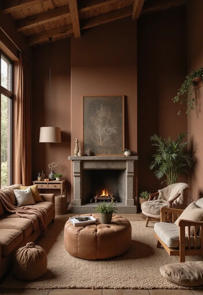 25+ Best Paint Colors for Living Room That Create Cozy & Stylish Spaces - 14. Rich Chocolate Brown