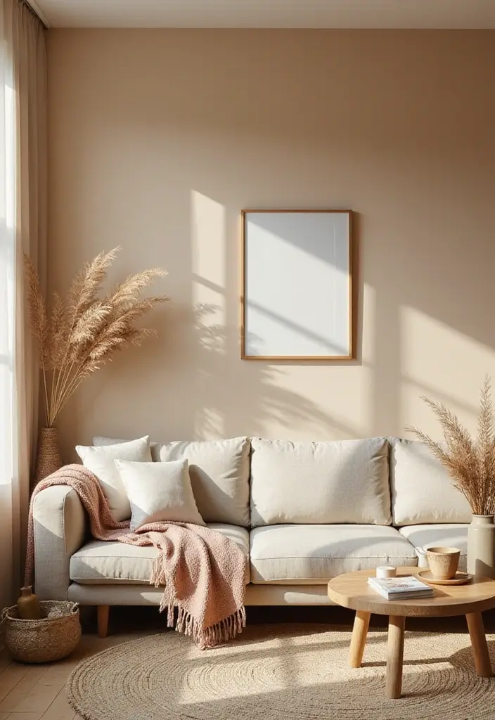 25+ Best Paint Colors for Living Room That Create Cozy & Stylish Spaces - 24. Soft Almond
