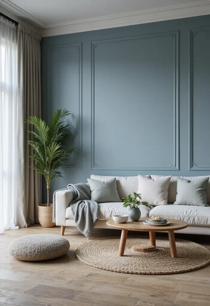 25+ Best Paint Colors for Living Room That Create Cozy & Stylish Spaces - 25. Light Steel Blue