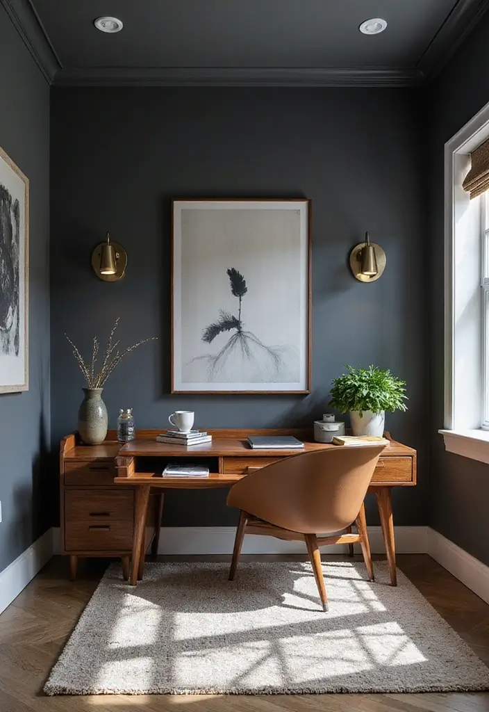 25 Best Room Color Ideas for Men That Look Masculine - 1. Charcoal Gray: A Staple for Sophistication