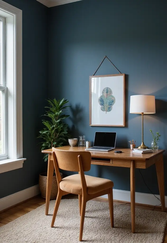 25 Best Room Color Ideas for Men That Look Masculine - 15. Muted Indigo: Unique and Sophisticated