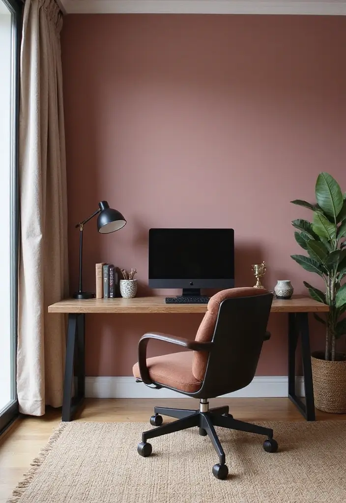 25 Best Room Color Ideas for Men That Look Masculine - 18. Dusty Rose: Soft Yet Masculine