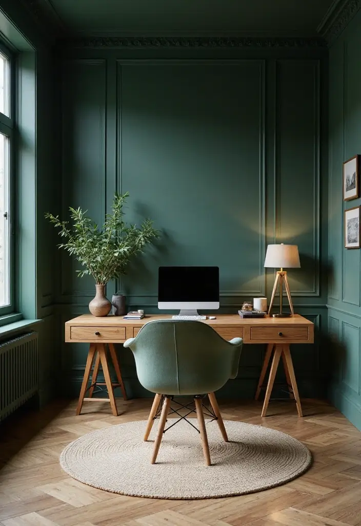 25 Best Room Color Ideas for Men That Look Masculine - 23. Deep Forest Green: Rich and Natural
