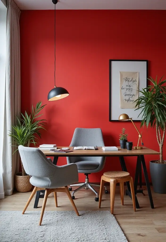 25 Best Room Color Ideas for Men That Look Masculine - 4. Bold Red: Energizing and Powerful