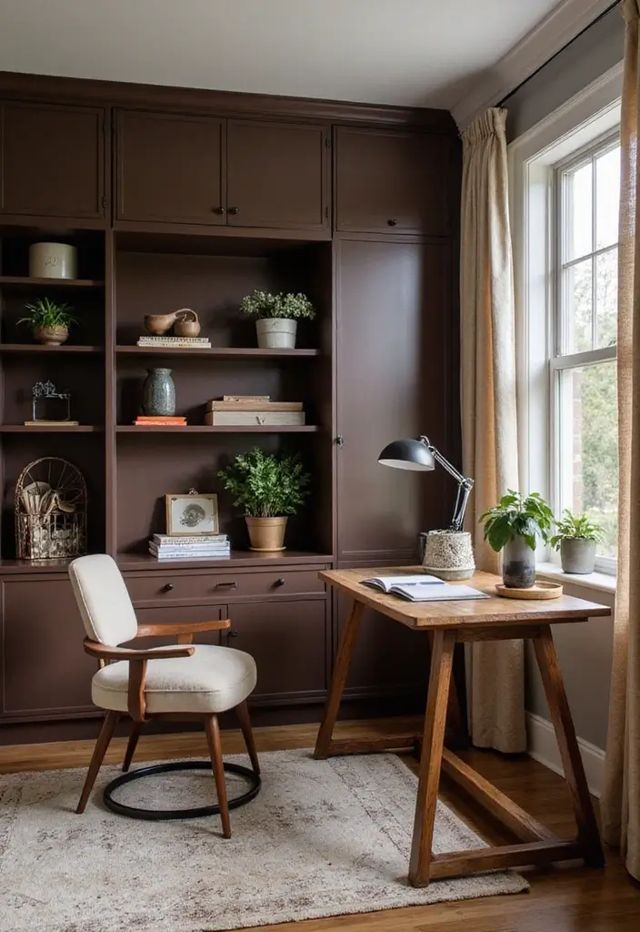 25 Best Room Color Ideas for Men That Look Masculine - 6. Rich Chocolate Brown: Cozy and Inviting