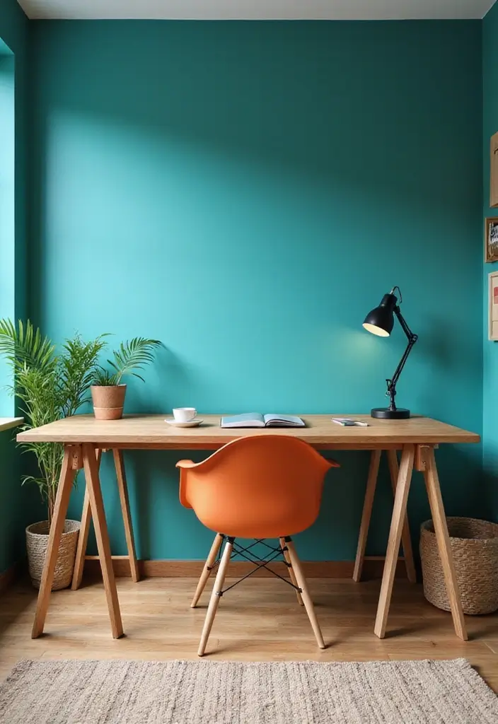 25 Best Room Color Ideas for Men That Look Masculine - 9. Bold Teal: Vibrant and Invigorating