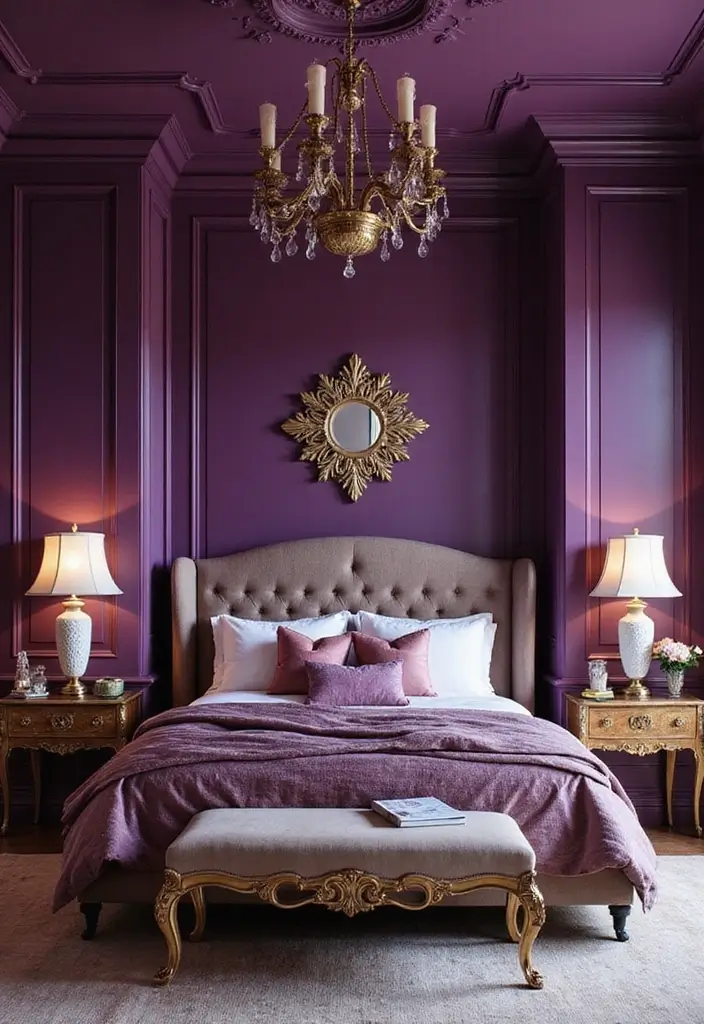 25 Bold Dark Purple Paint Colors That Make a Statement 24 25 Bold Dark Purple Paint Colors That Make a Statement - 24. Royal Amethyst