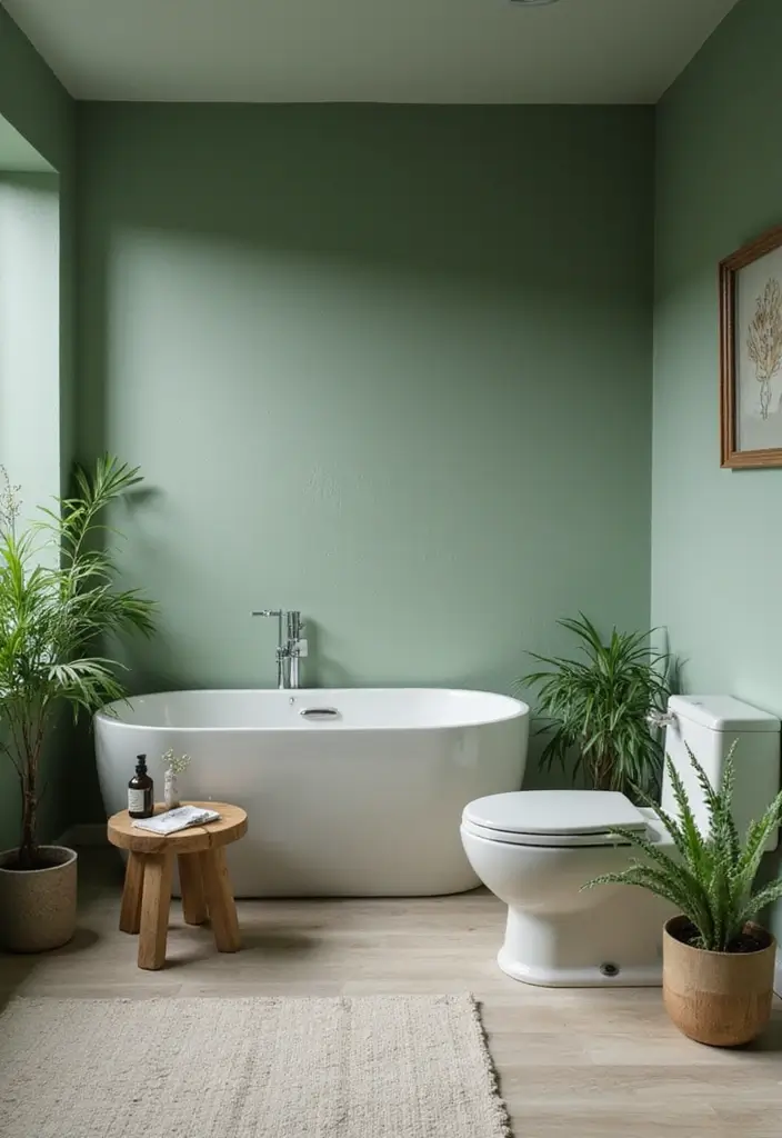 25 Earth Tone Paint Colors That Feel Warm & Inviting 14 25 Earth Tone Paint Colors That Feel Warm & Inviting - 14. Soft Fern Green