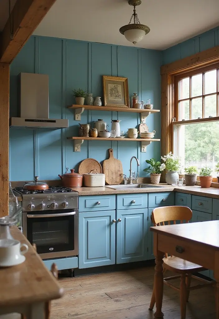 25 Earth Tone Paint Colors That Feel Warm & Inviting 16 25 Earth Tone Paint Colors That Feel Warm & Inviting - 16. Vintage Blue