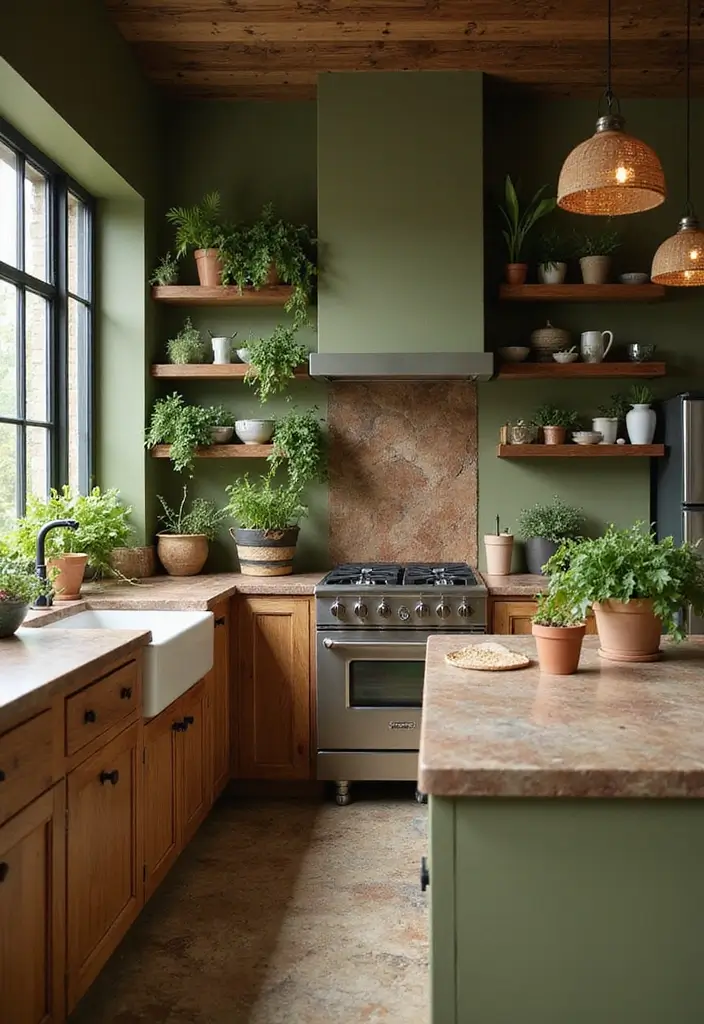 25 Earth Tone Paint Colors That Feel Warm & Inviting 2 25 Earth Tone Paint Colors That Feel Warm & Inviting - 2. Olive Green