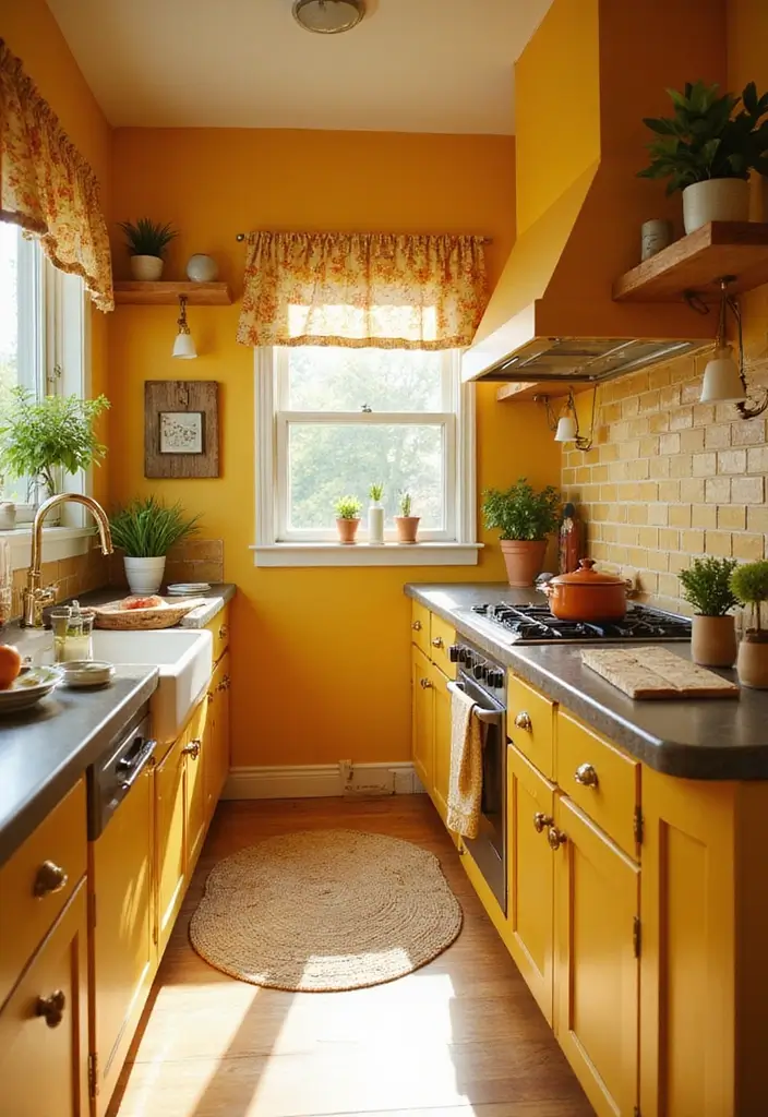 25 Earth Tone Paint Colors That Feel Warm & Inviting 21 25 Earth Tone Paint Colors That Feel Warm & Inviting - 21. Sunlit Gold