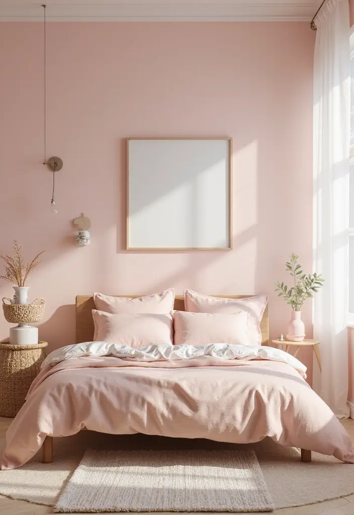 25 Fun Girls Room Paint Ideas with Pops of Color - 10. Sweet Pastels