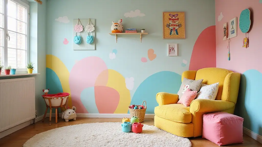 25 Fun Girls Room Paint Ideas with Pops of Color