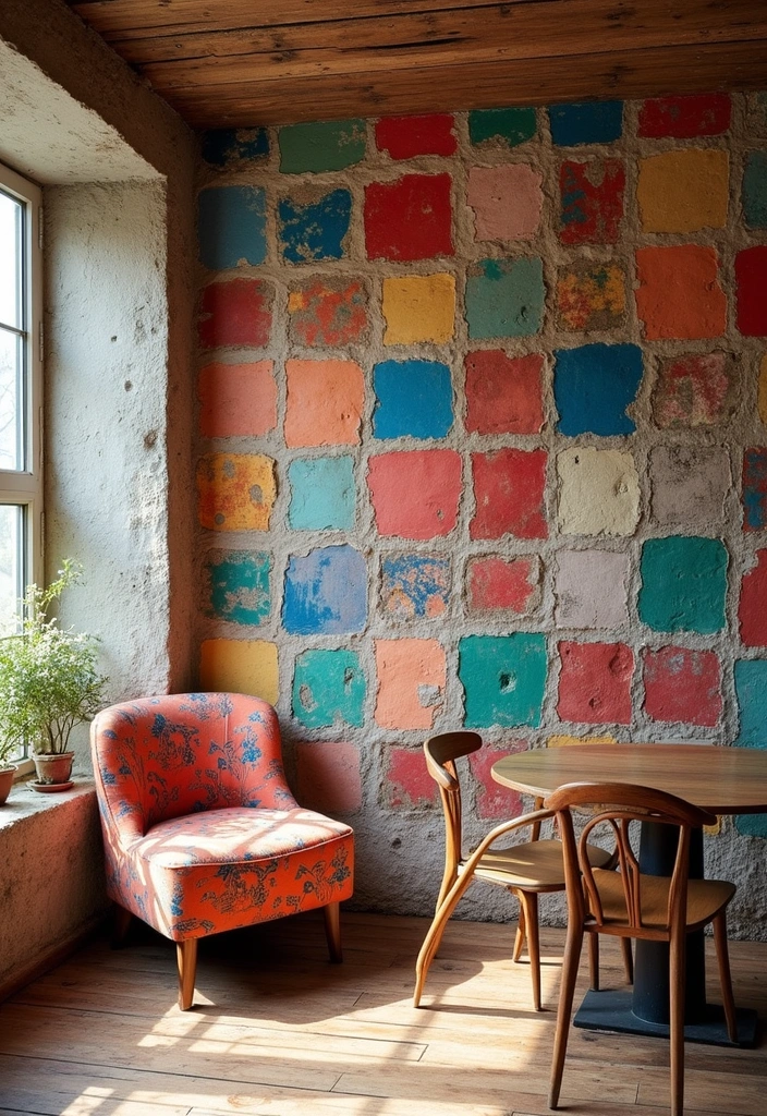 25 Funky Wall Paint Ideas That Add Personality to Your Room - 24. Patchwork Patterns