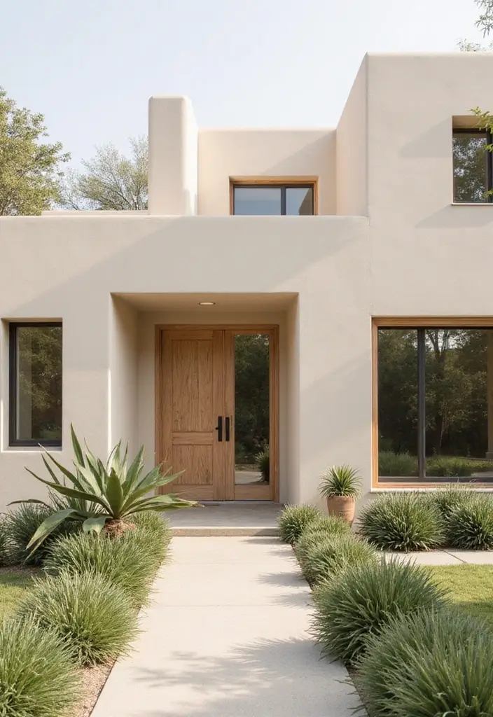 25 Gorgeous Bloxburg Color Schemes Exterior House Ideas - 7. Soft Neutrals Bliss