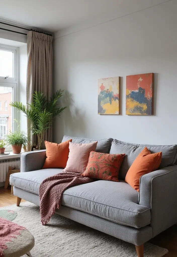 25 Ideas de Salas Color Gris Decoracion Hermosa - 1. Sofá Gris Elegante