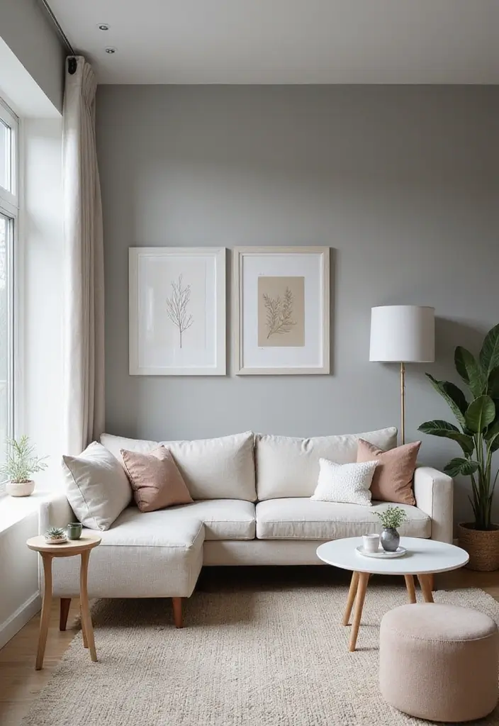 25 Ideas de Salas Color Gris Decoracion Hermosa - 2. Paredes Grises con Acabado Mate