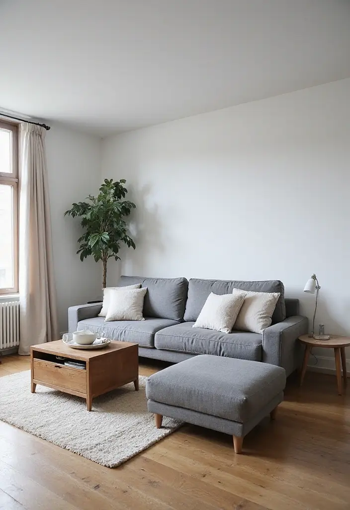 25 Ideas de Salas Color Gris Decoracion Hermosa - 20. Espacios Multifuncionales