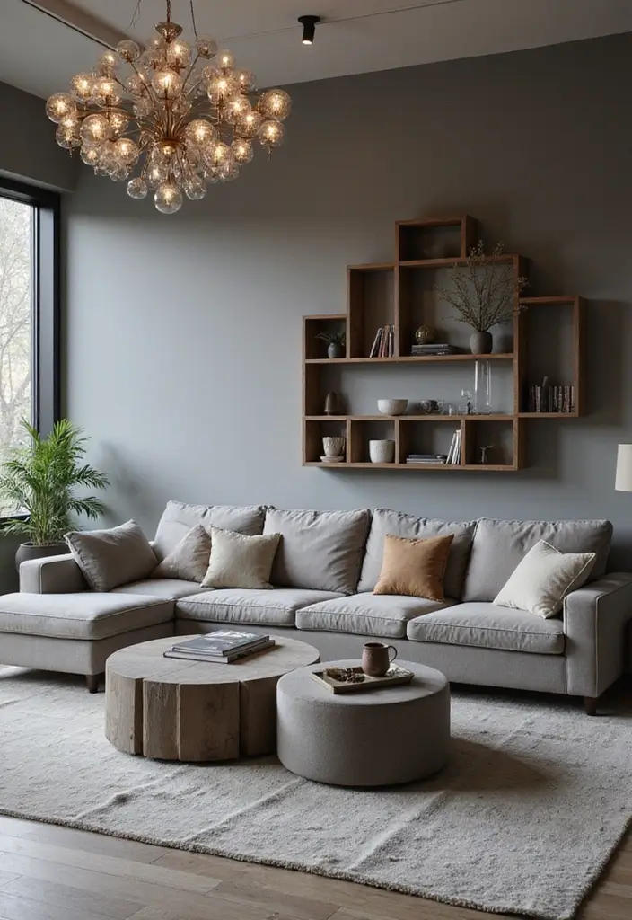 25 Ideas de Salas Color Gris Decoracion Hermosa - 23. Cúpulas y Estructuras Decorativas