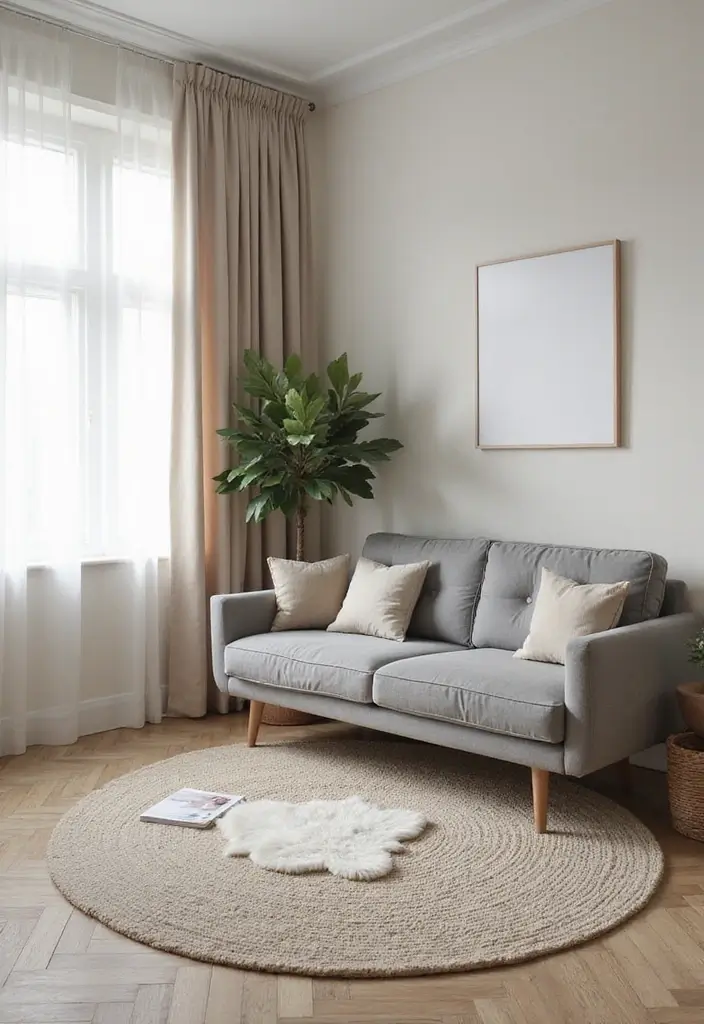 25 Ideas de Salas Color Gris Decoracion Hermosa - 3. Combinación con Tonos Neutros