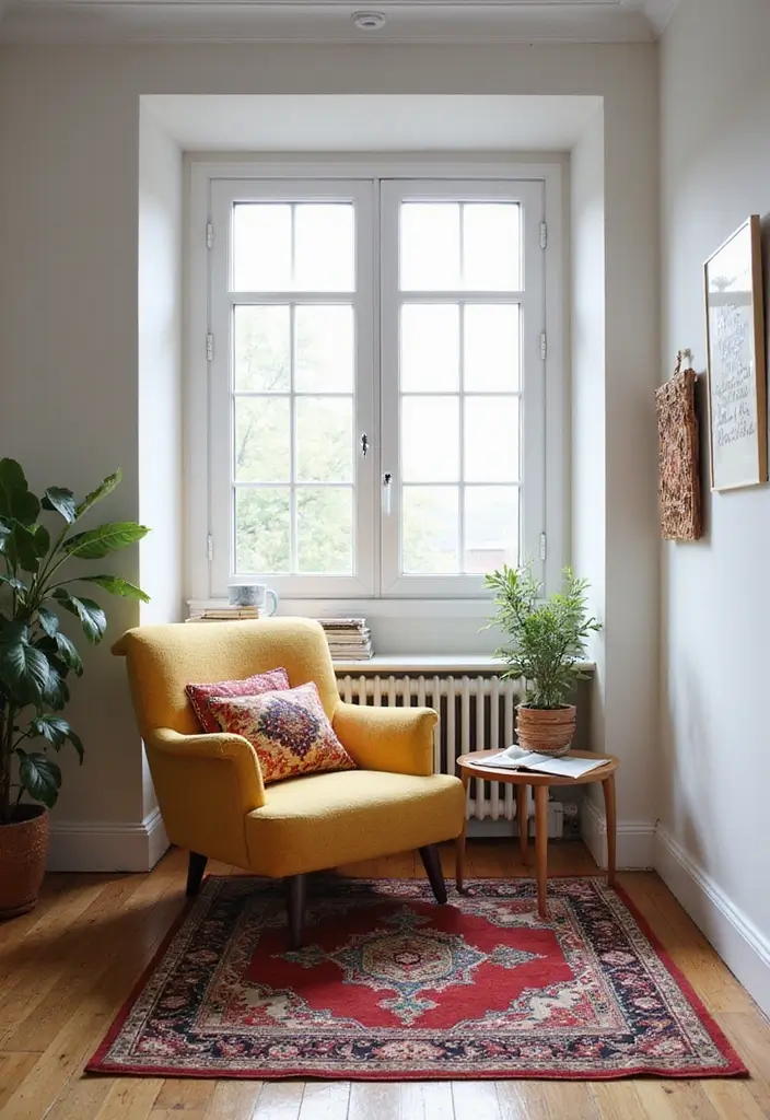 25 Neutral Living Room with Pop of Color Ideas You’ll Love - 20. Cozy Nooks with Color