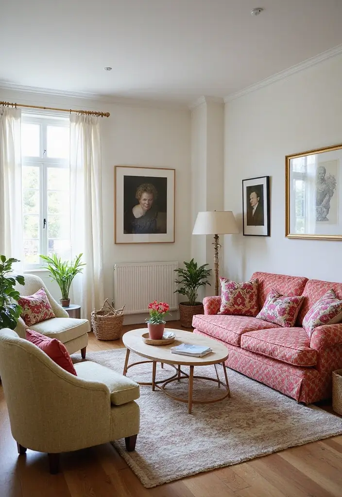 25 Neutral Living Room with Pop of Color Ideas You’ll Love - 23. Bright Indoor Cushions