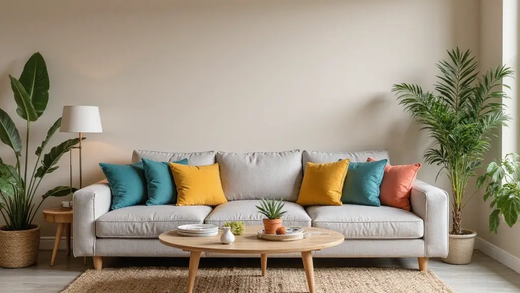 25 Neutral Living Room with Pop of Color Ideas You’ll Love