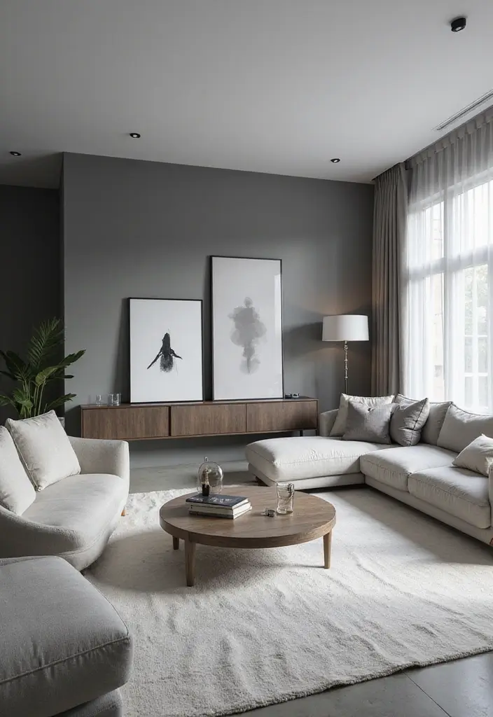 25 Neutral Paint Colors for Living Room That Never Go Out of Style 12 25 Neutral Paint Colors for Living Room That Never Go Out of Style - 12. Silver Gray
