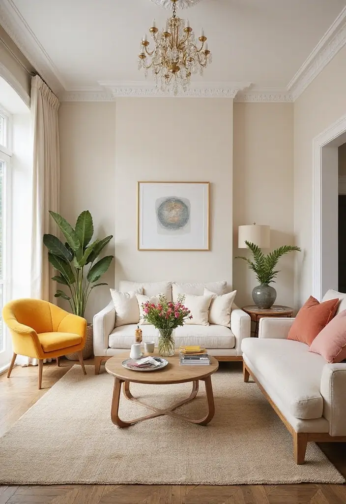 25 Neutral Paint Colors for Living Room That Never Go Out of Style 14 25 Neutral Paint Colors for Living Room That Never Go Out of Style - 14. Cream