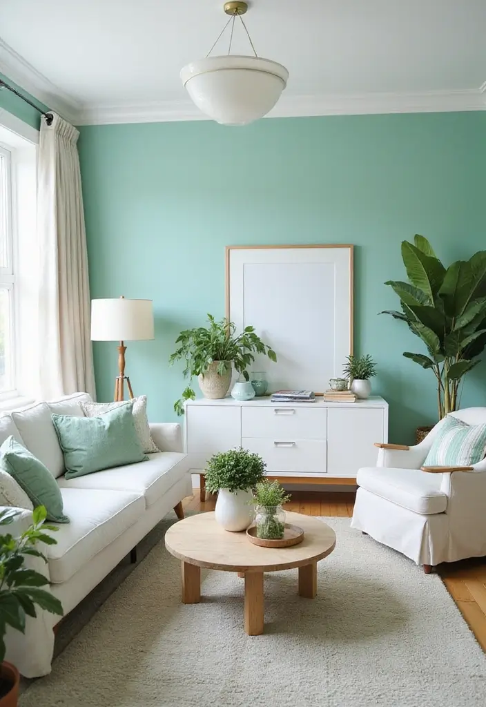 25 Neutral Paint Colors for Living Room That Never Go Out of Style 21 25 Neutral Paint Colors for Living Room That Never Go Out of Style - 21. Mint White