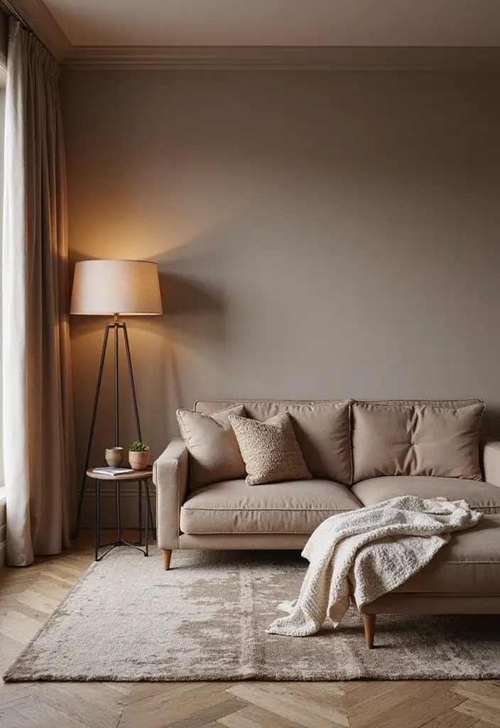 25 Neutral Paint Colors for Living Room That Never Go Out of Style 4 25 Neutral Paint Colors for Living Room That Never Go Out of Style - 4. Taupe