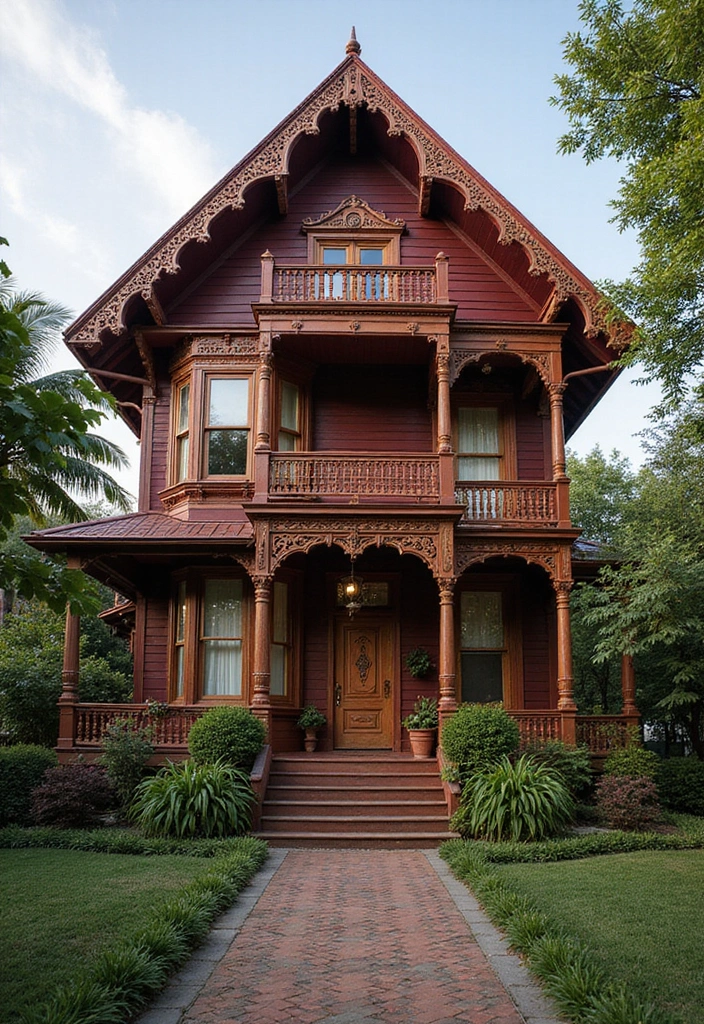 25 Perfect Exterior Paint Colors for House Indian Style Homes 12 25 Perfect Exterior Paint Colors for House Indian Style Homes - 12. Deep Maroon