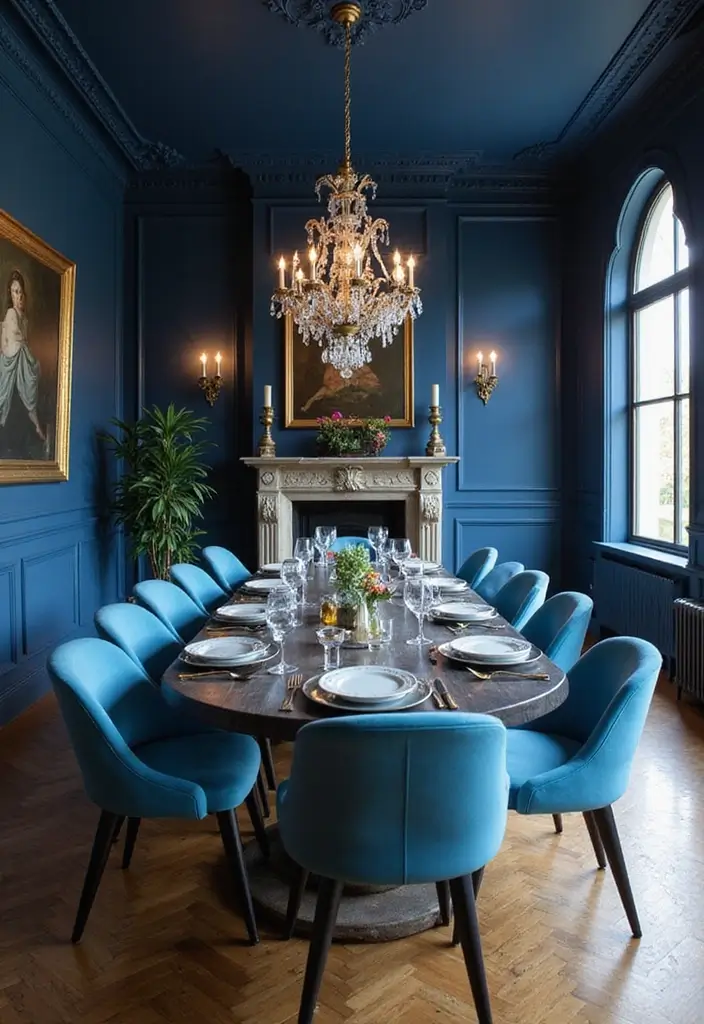 25 Sky Blue Color Combinations That Feel Fresh & Modern - 11. Sky Blue with Deep Navy