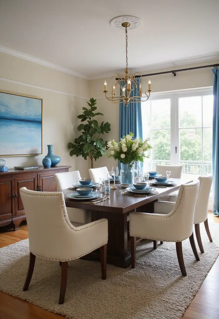 25 Sky Blue Color Combinations That Feel Fresh & Modern - 25. Sky Blue with Chocolate Cream