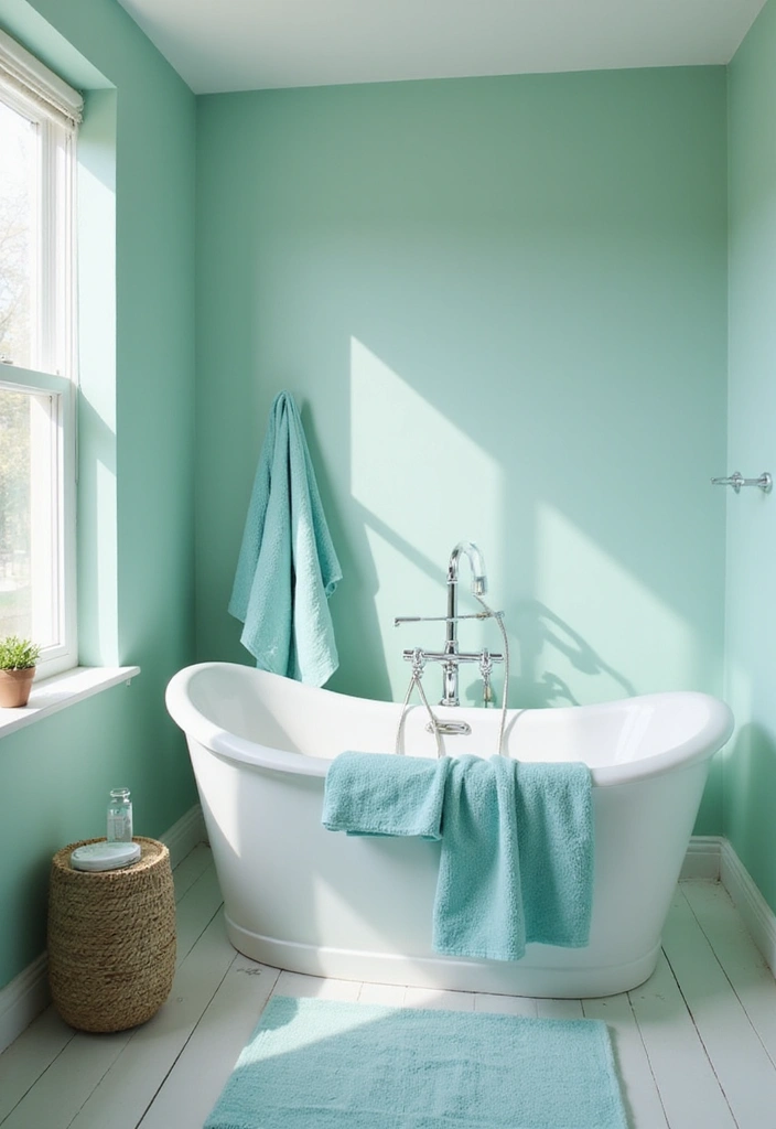 25 Sky Blue Color Combinations That Feel Fresh & Modern - 6. Sky Blue and Mint Green