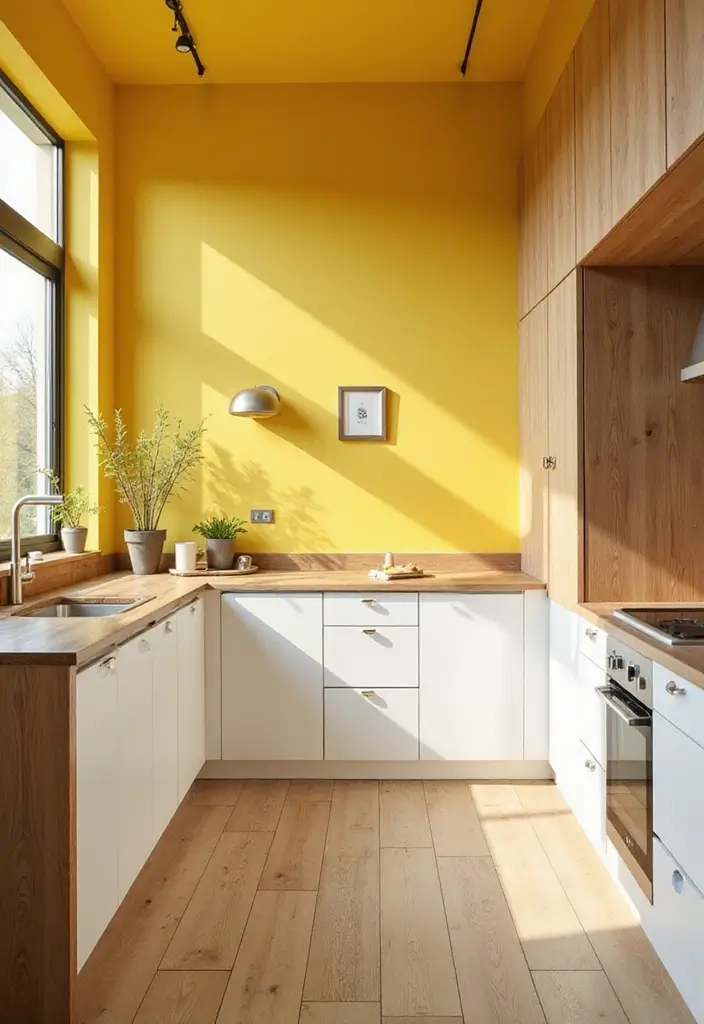 25 Trending Paint Ideas for Kitchen Walls That Brighten Your Home 1 25 Trending Paint Ideas for Kitchen Walls That Brighten Your Home - 1. Bright Sunshine Yellow