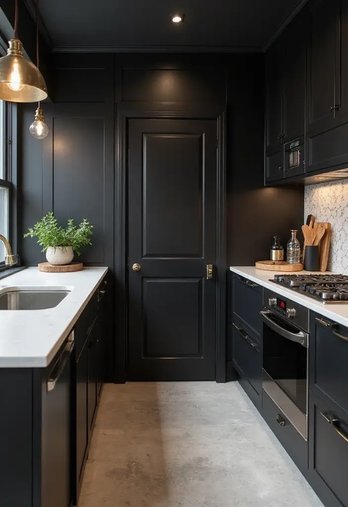 25 Trending Paint Ideas for Kitchen Walls That Brighten Your Home 25 25 Trending Paint Ideas for Kitchen Walls That Brighten Your Home - 25. Daring Black