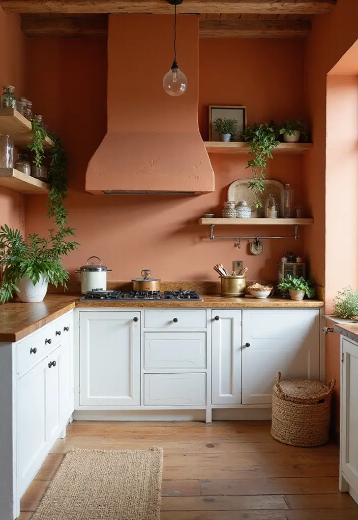 25 Trending Paint Ideas for Kitchen Walls That Brighten Your Home 5 25 Trending Paint Ideas for Kitchen Walls That Brighten Your Home - 5. Warm Terracotta