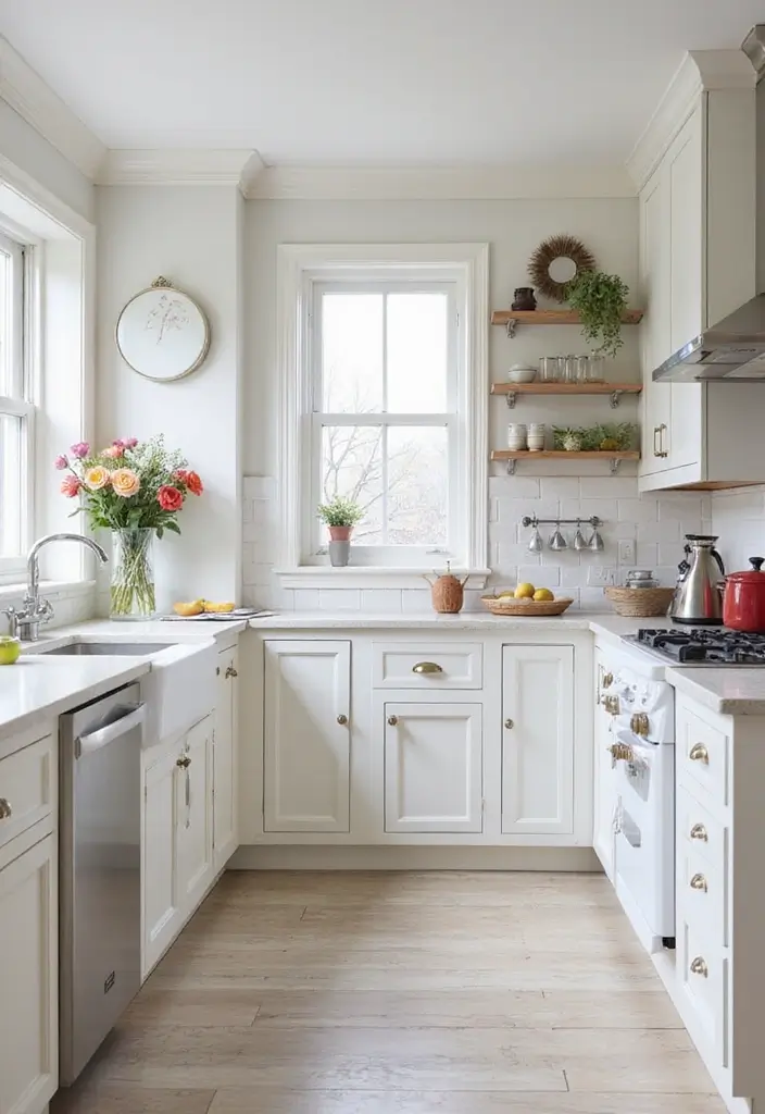 25 Trending Paint Ideas for Kitchen Walls That Brighten Your Home 8 25 Trending Paint Ideas for Kitchen Walls That Brighten Your Home - 8. Classic White