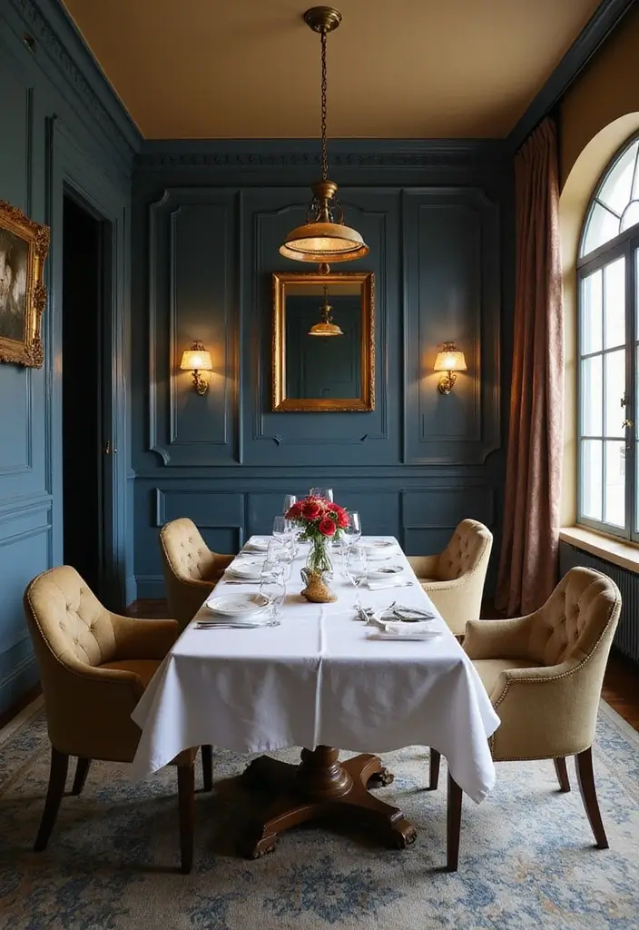 25 Two Tone Wall Paint Ideas That Look Elegant & Stylish - 13. Elegant Blue and Beige
