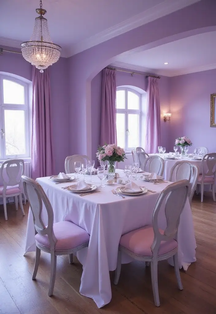 30 Best Dining Room Paint Colors for Elegant & Modern Interiors - 10. Soft Lavender