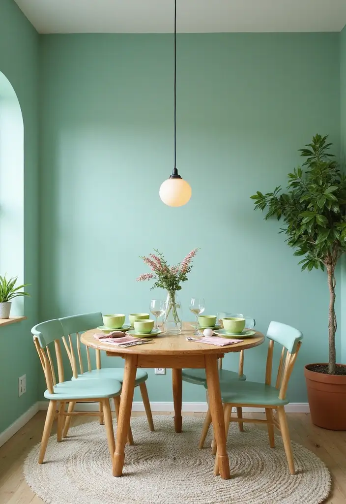 30 Best Dining Room Paint Colors for Elegant & Modern Interiors - 16. Mint Green