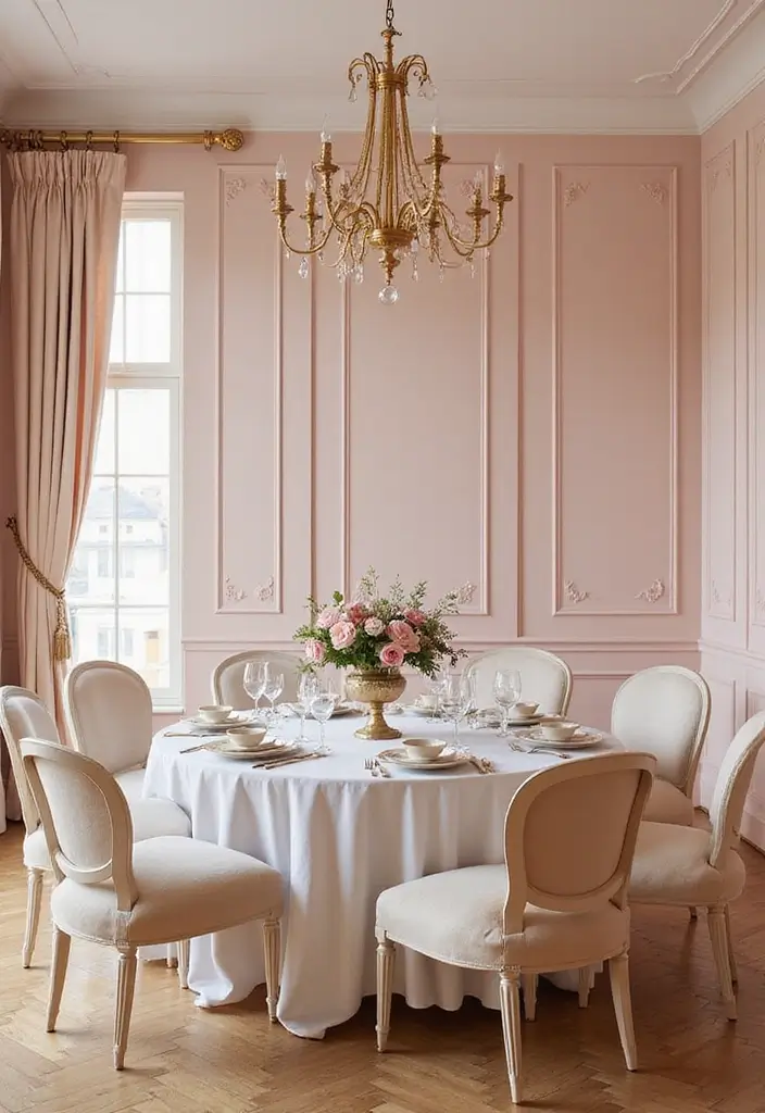 30 Best Dining Room Paint Colors for Elegant & Modern Interiors - 5. Pale Blush Pink